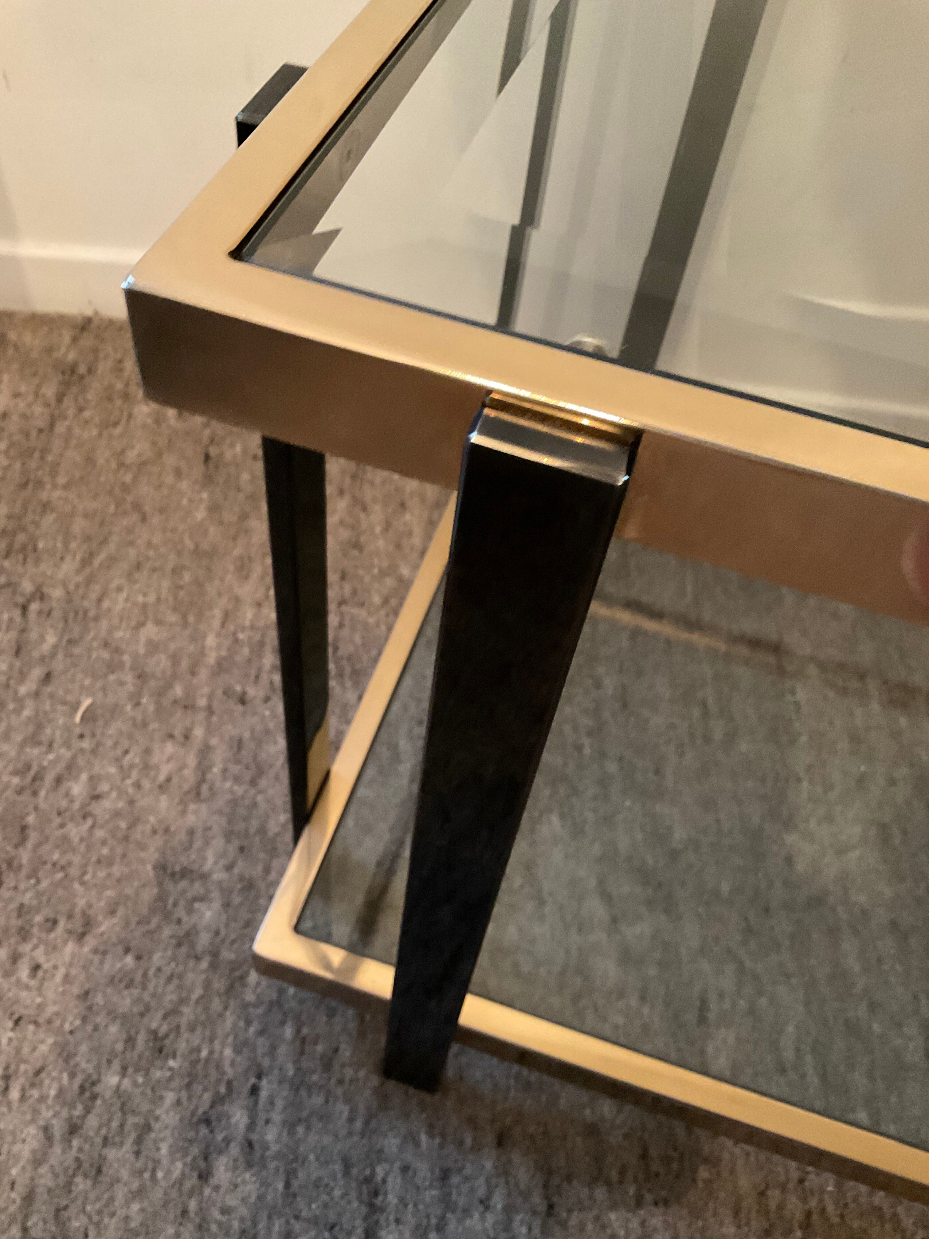 Belgo Chrom Hollywood Regency Coffee Table of the 70s