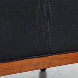 Fauteuil design Art Déco Schuitema de la série Decoforma en cuir noir