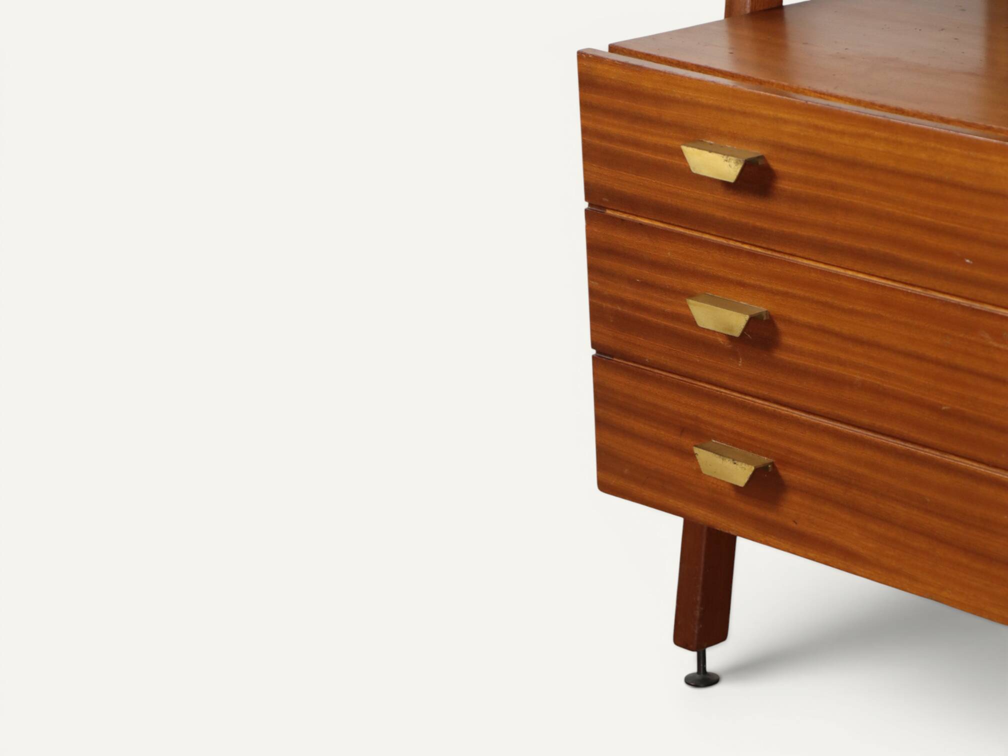 Vintage Italian wooden library - 1960s