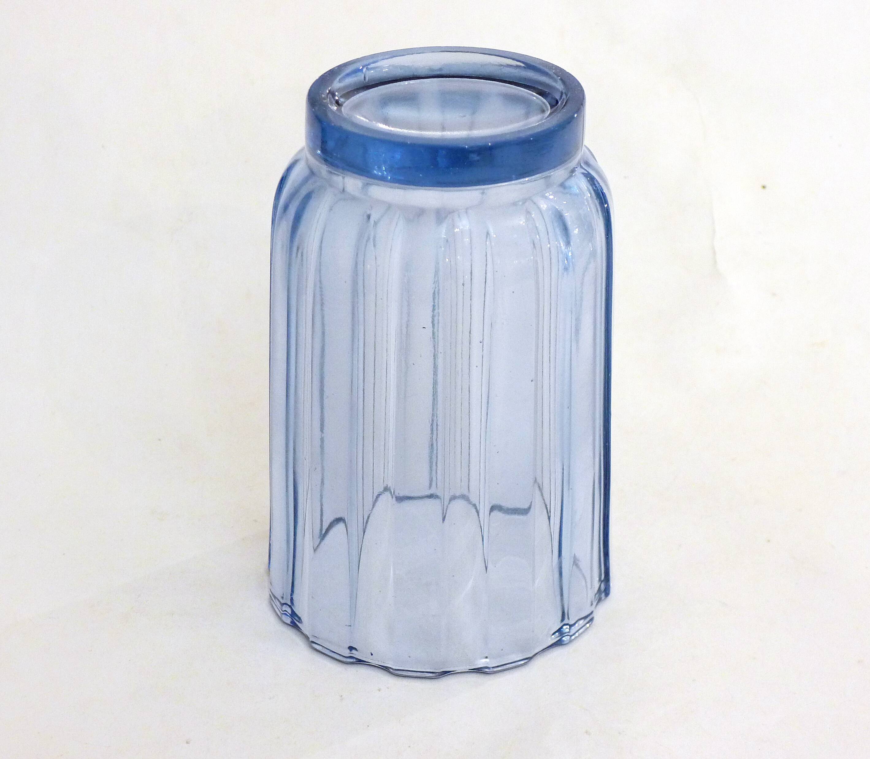 Blue Art Deco vase