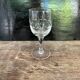 Verres à pied en cristal taillé