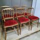 6 chaises de théâtre style Napoléon IIII