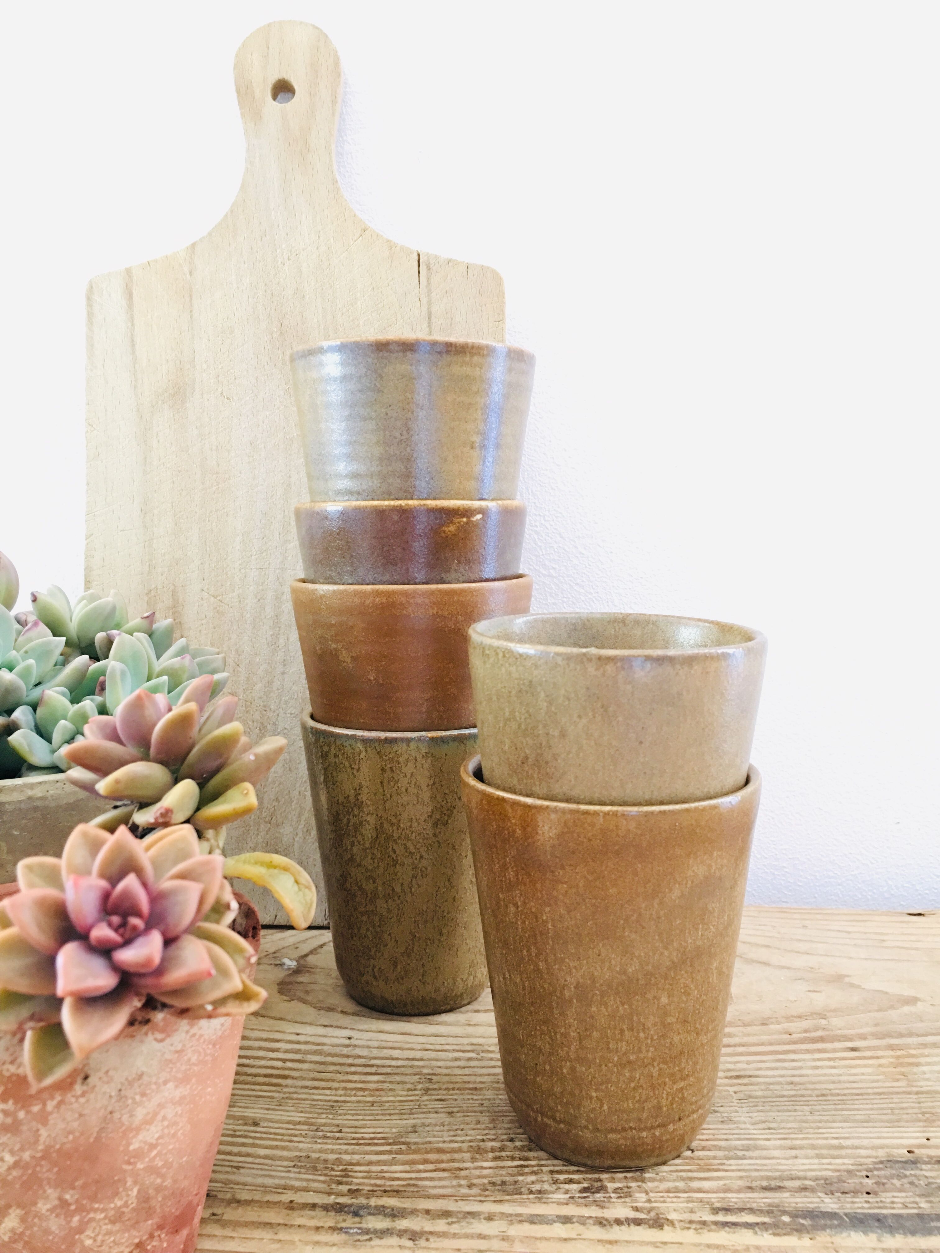 Terracotta mugs