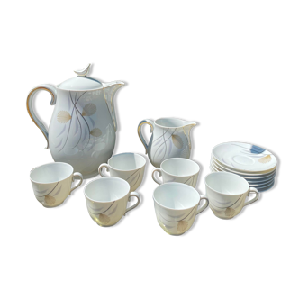 Porcelain coffee service by Charles Ahrenfeldt from Limoges France