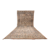 Tapis marocain vintage extra large 217 x 487 - Tapis en laine berbère fait main boho