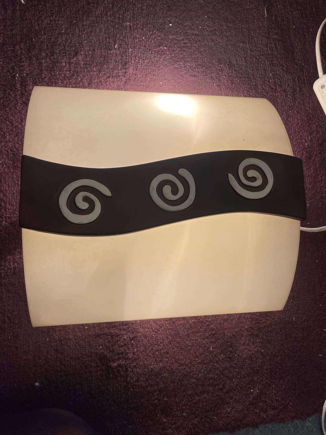 Glass Sconces with Spiral Decor