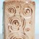 Vintage 'uienvaas' from West Germany, retro fat lava flower vase from the 1960s.