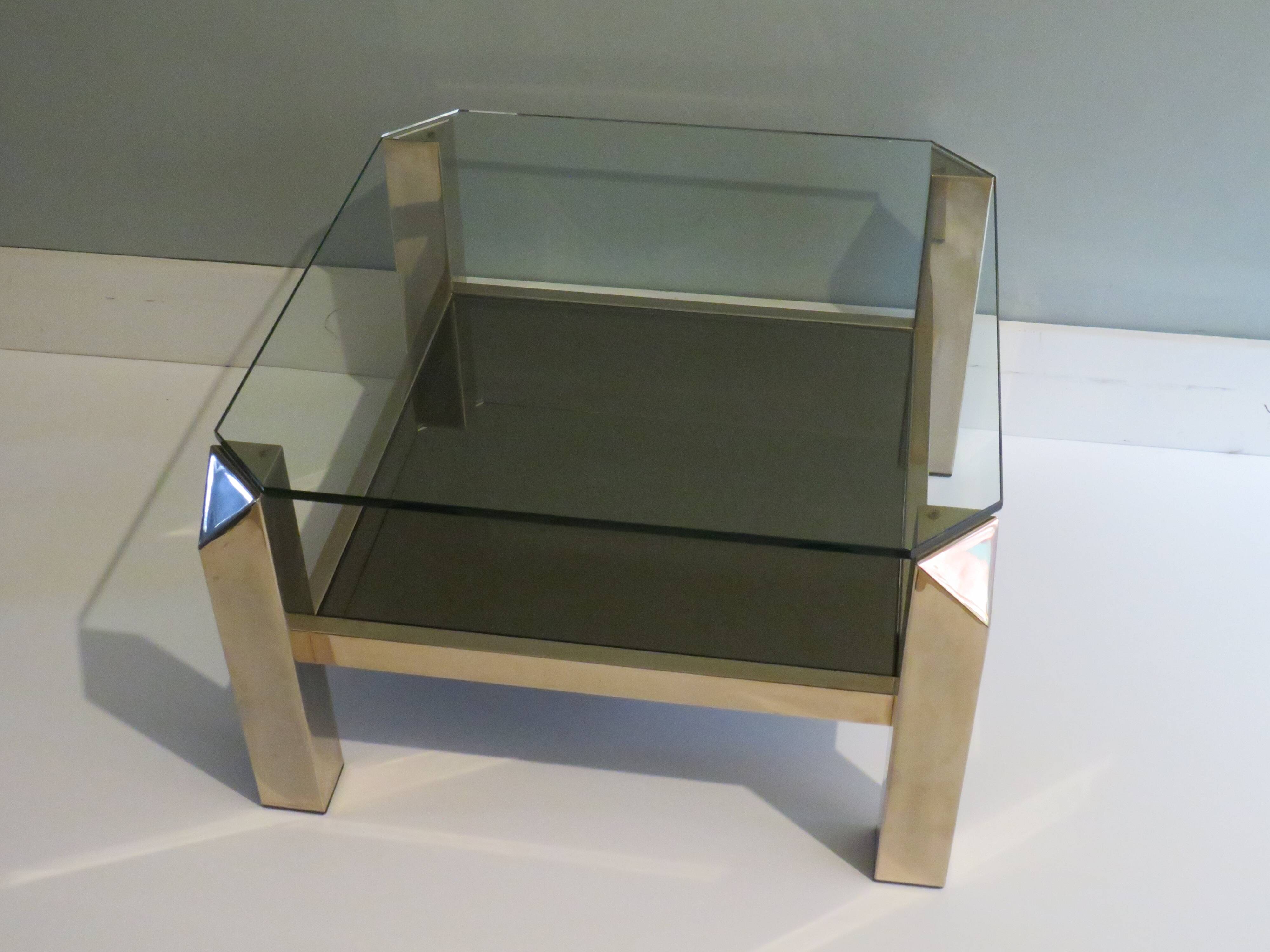 Belgochrom coffee table, Belgium 1970s