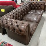 3-seater sofa in Chesterfield leather