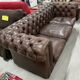 3-seater sofa in Chesterfield leather