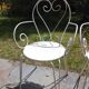 Paire de fauteuils en métal