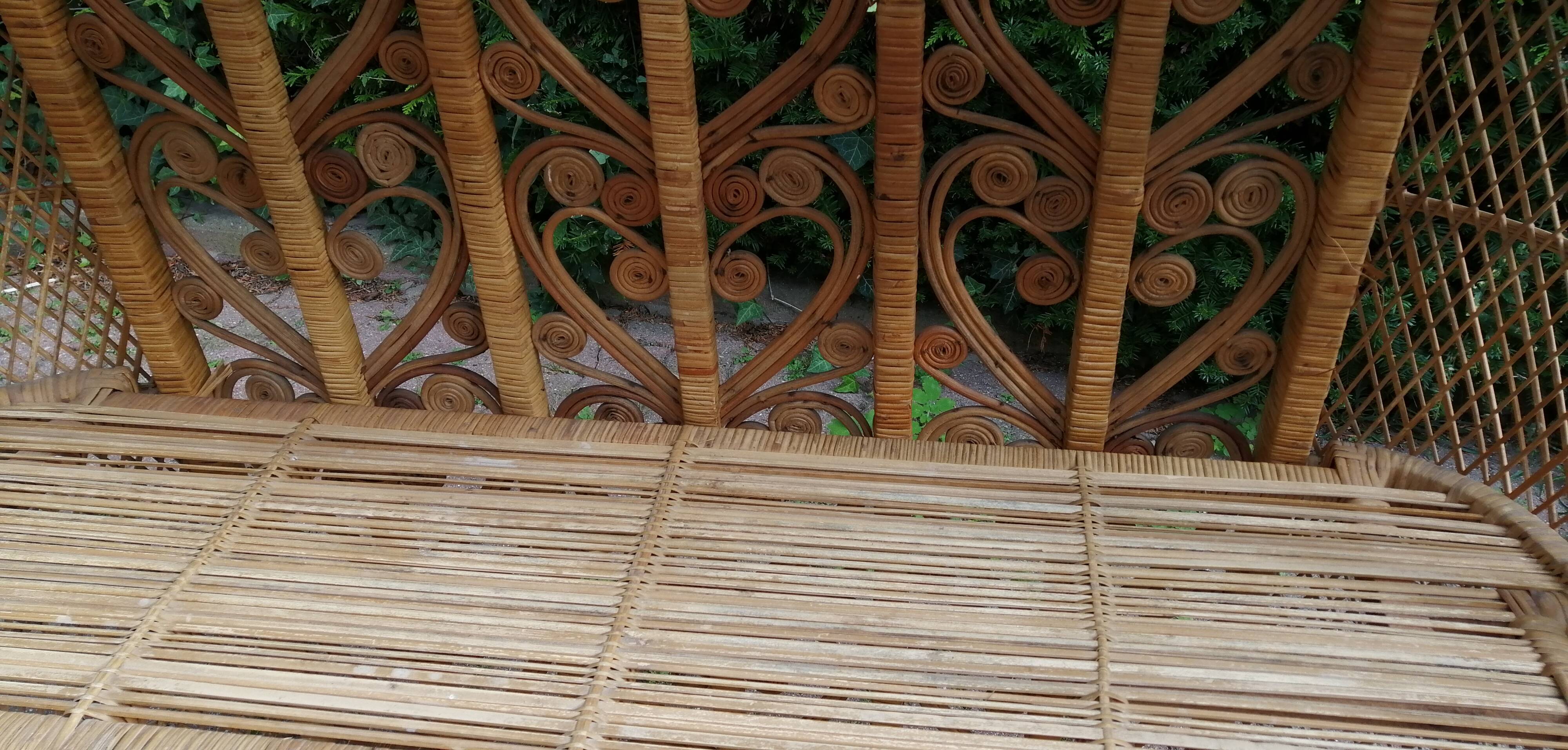 Peacock rattan bar