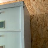 Amoire with industrial-style metal locker