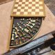 Jeu d'échecs en bois noble vintage 