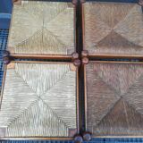 Suite of 4 mulched beech stools