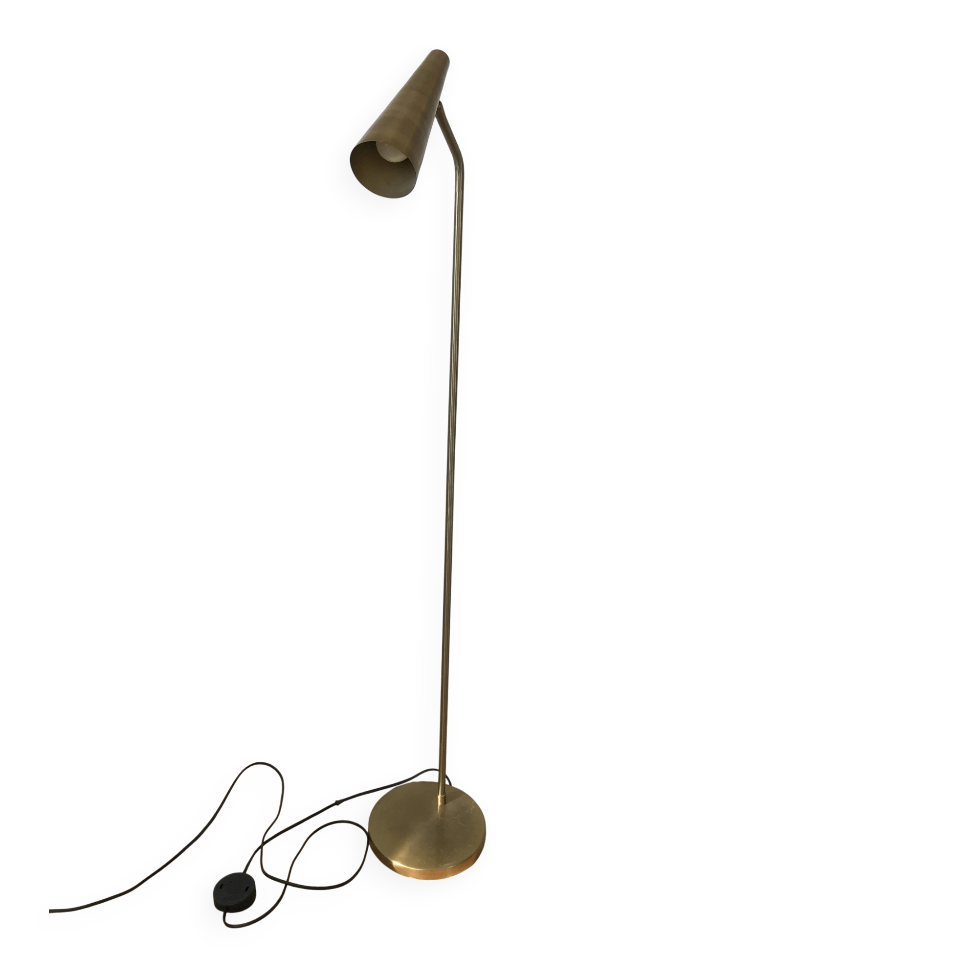 Brass floor lamp/reading lamp House Doctor