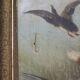 Decorative antique english painting fox and ducks