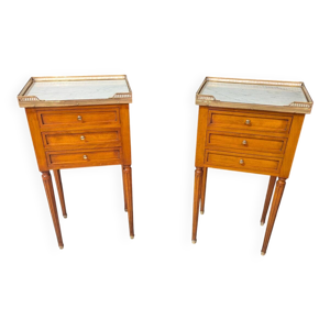 Paire Chevets Style - merisier