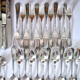 Deetjen cutlery set 48 silver-plated Louis XV rocaille table cutlery no. 25 Marly