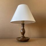 Small turned wooden lamp