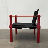 Mid-Century German Farmer Series chairs and table by Gerd Lange for Bofinger, 1960s, set of 5.