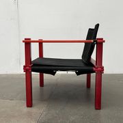 Mid-Century German Farmer Series chairs and table by Gerd Lange for Bofinger, 1960s, set of 5.