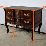 Sauteuse Commode in Amaranth and Mahogany, Louis XV – 18th Century