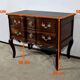 Commode Sauteuse en Amarante et Acajou, époque Louis XV – XVIIIe