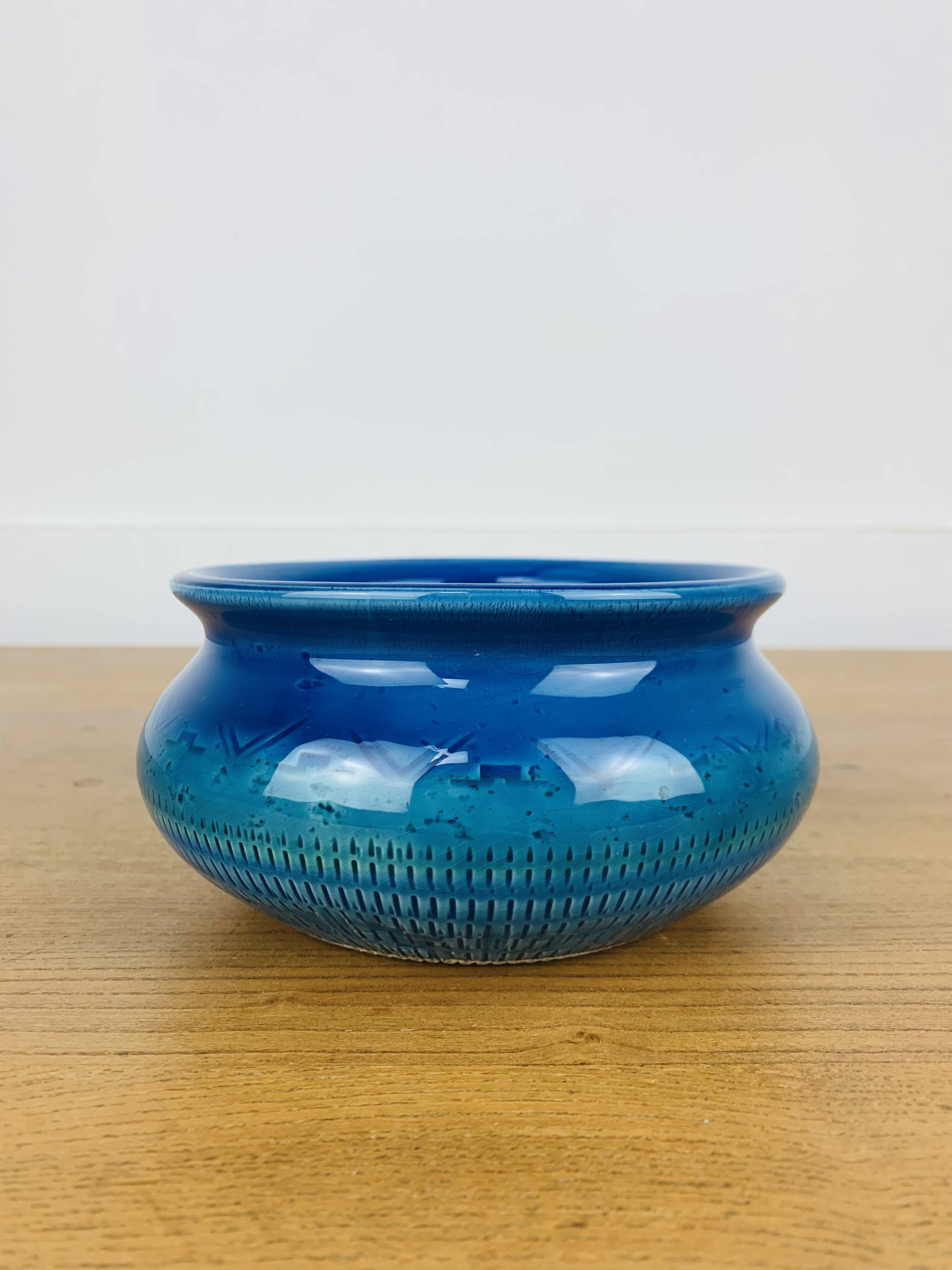 Vide poche céramique "Rimini Blue" style Aldo Londi