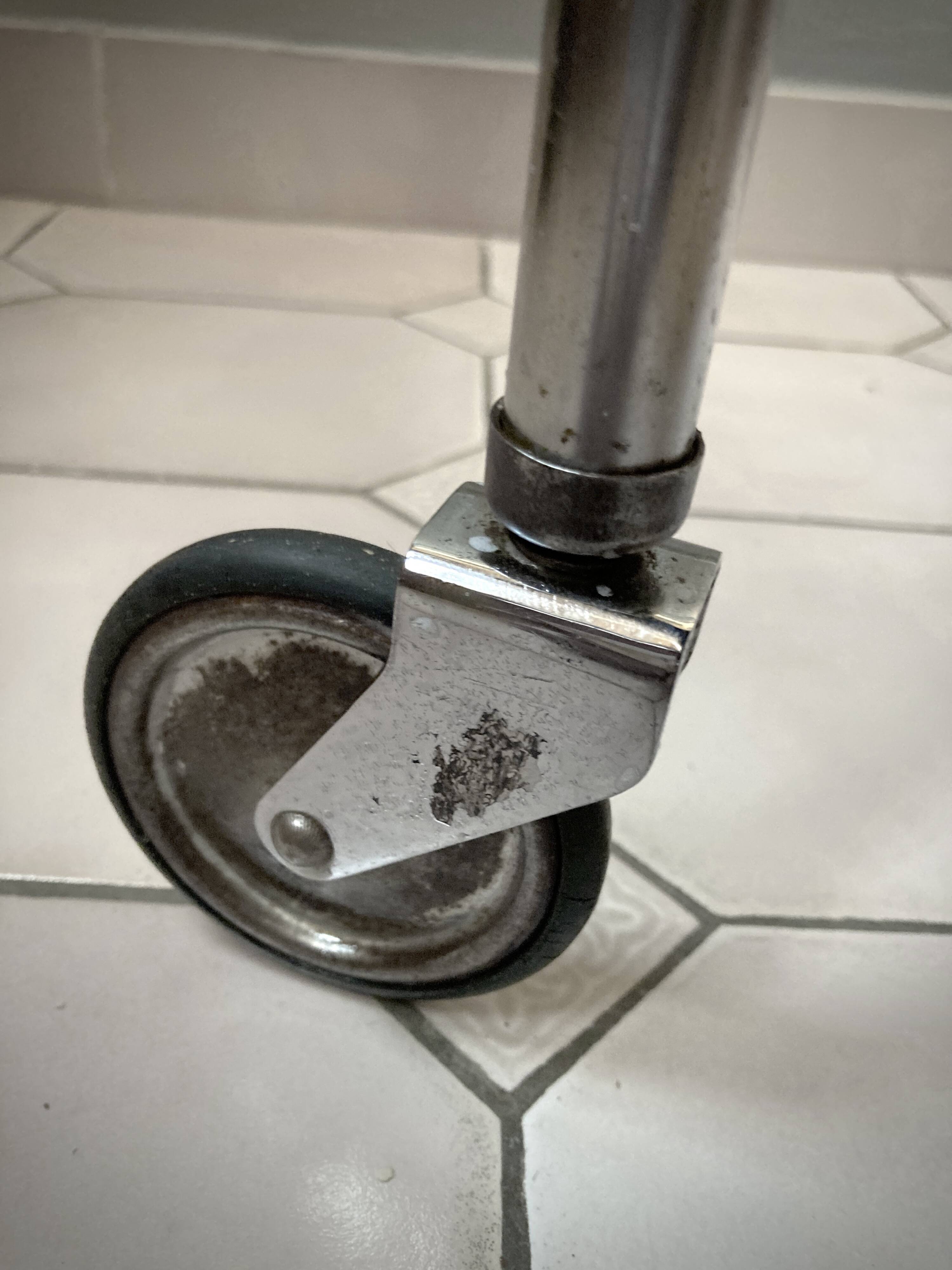 French Regency style metal serving trolley 1950