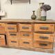 Ancien meuble de droguerie