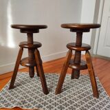 Old workshop screw stools
