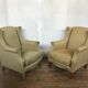 Pair of vintage ear chairs 1950 1960 design italy