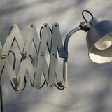 Workshop accordion lamp grey metal