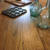Large solid oak farmhouse table with two drawers 260 cm x 100 cm
