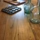 Large solid oak farmhouse table with two drawers 260 cm x 100 cm