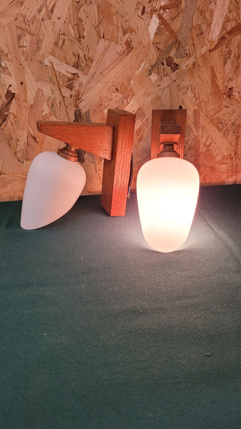 Two Scandinavian wall lights