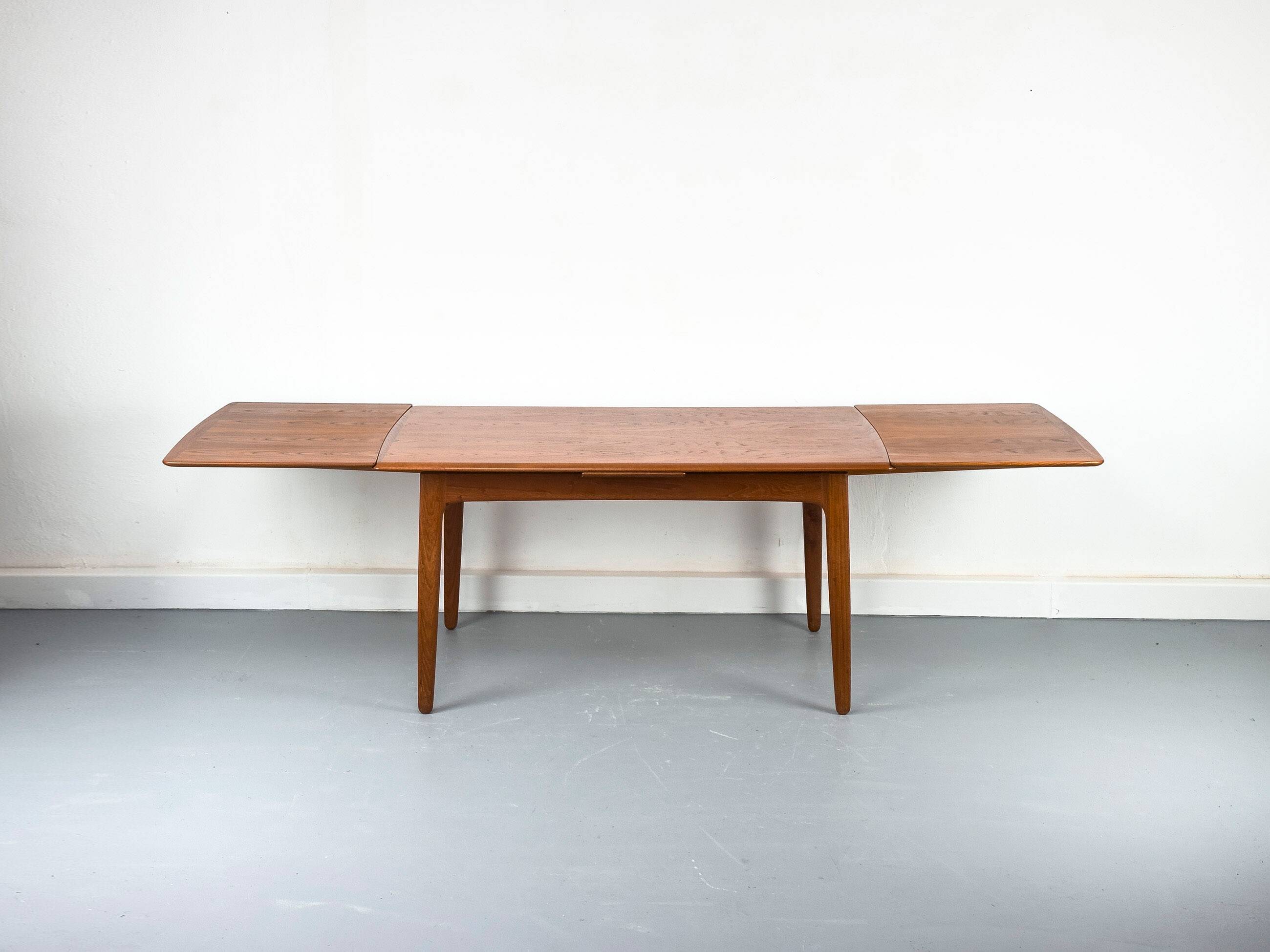 Teak Extendable Dining Table by Svend Aage Madsen for K. Knudsen & Son, 196