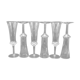 6 champagne flutes