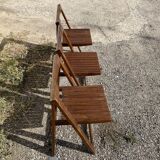 Set of 3 design folding chairs