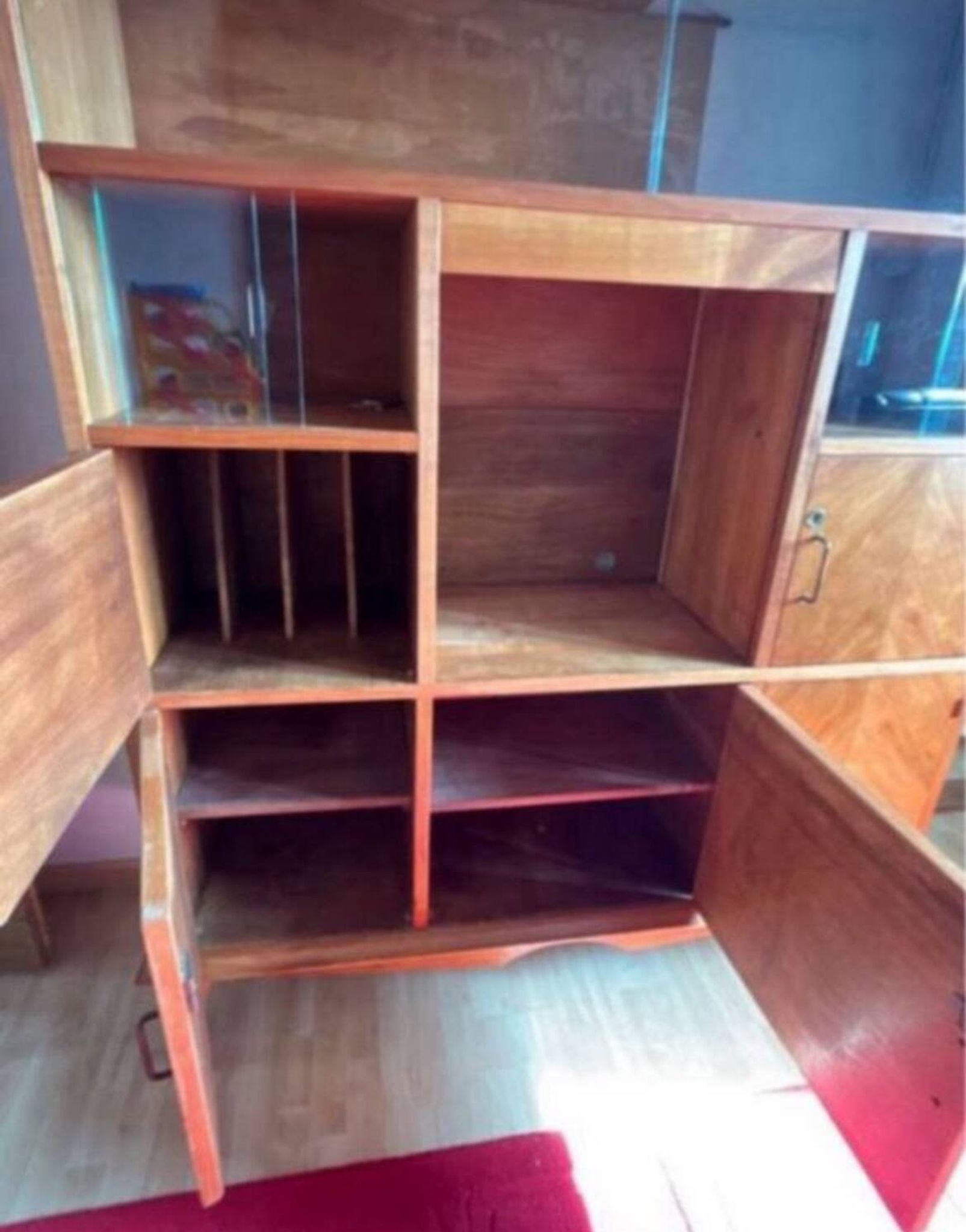 Bibliothèque vitrine étagère vintage 1950/60