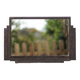 Hammered wrought iron mirror, antique wall mirror, rectangular mirror, Art Deco mirror, interior decoration