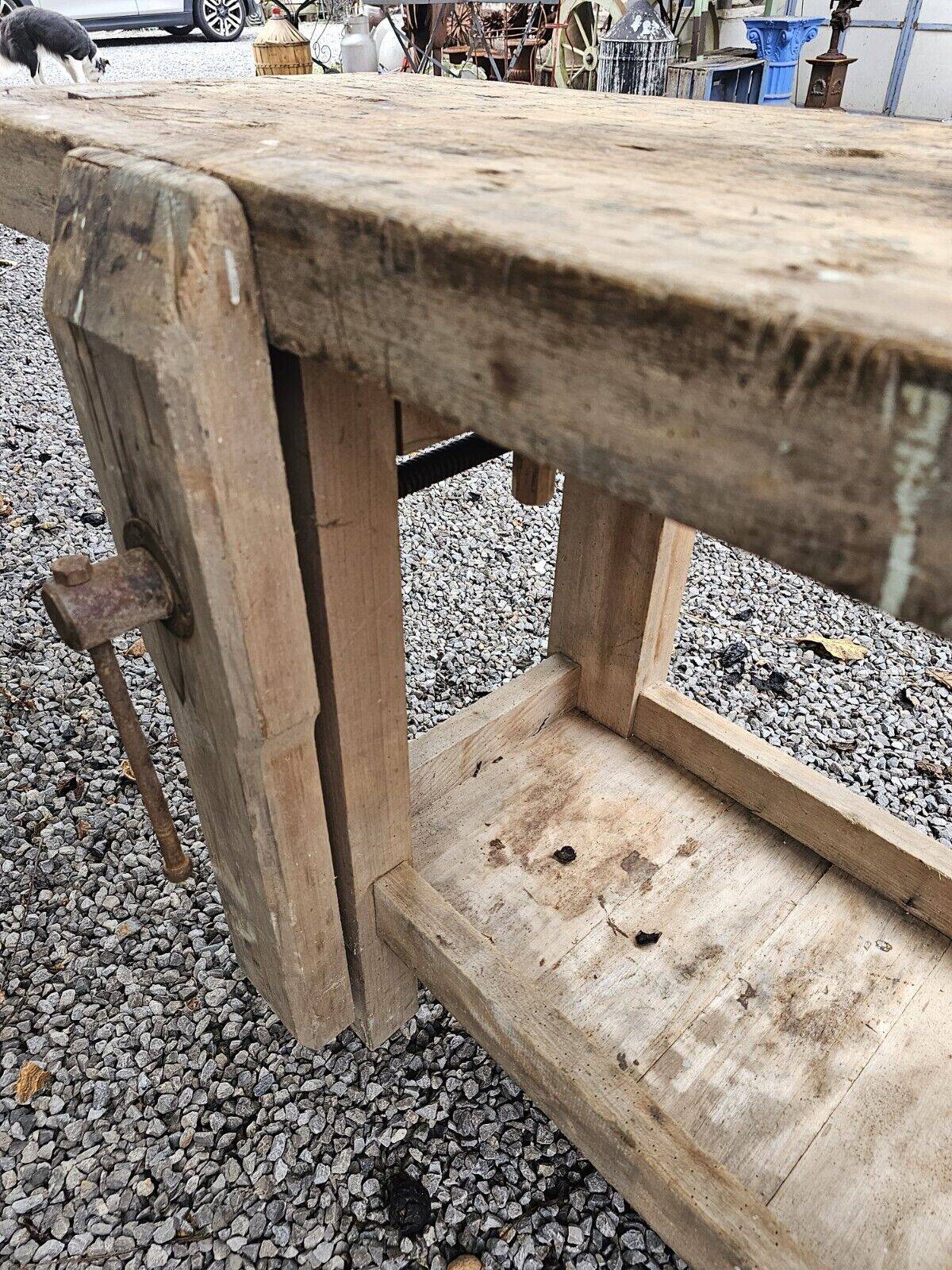 beech cabinetmaker's workbench