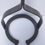 60s steel link floor lamp base