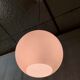 Suspension globe opaline blanche - mid. XXeme