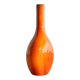 Vintage French Mid Century Bottle Vase in Warm Red Glaze, 1950s