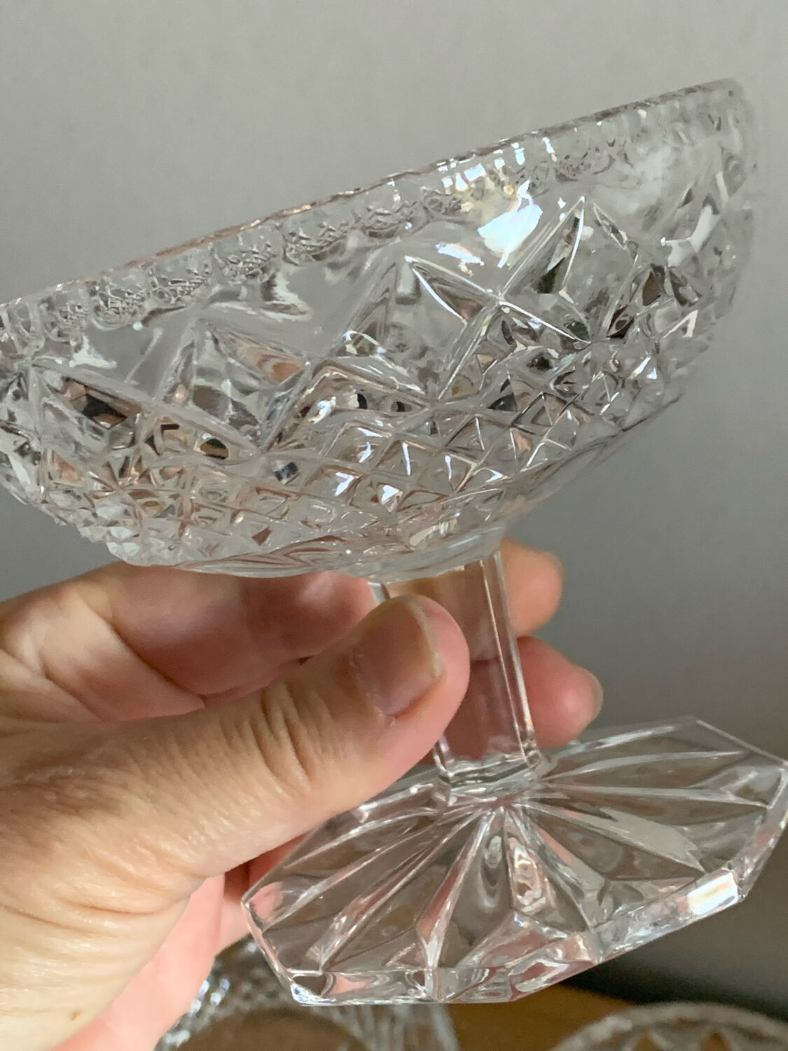 Crystal dessert cups