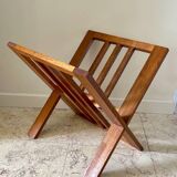 Vintage design geometric magazine rack