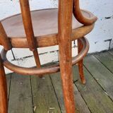 set of 4 Thonet bistro chairs with wooden seats N°4118