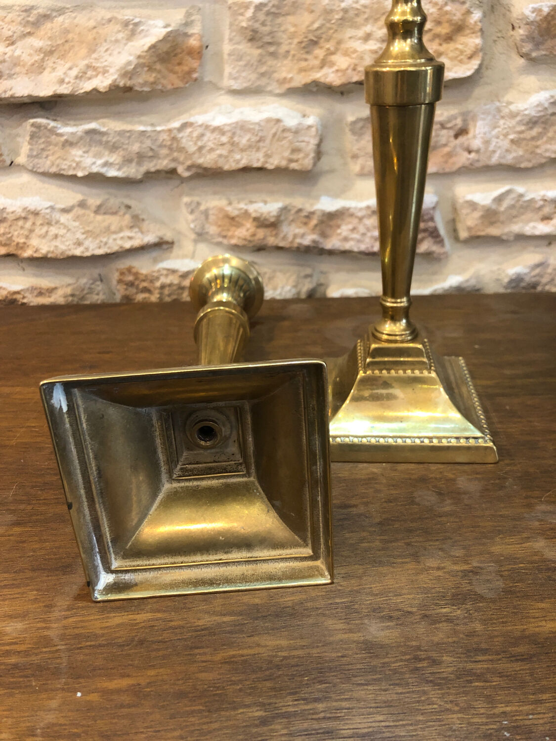 Pair of candle holders